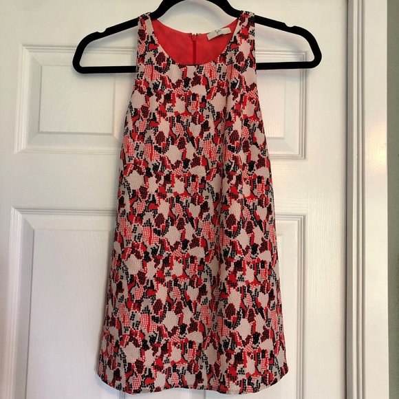 JOIE | Red & Black Snake Print Silk Tank Top | Size Small - Picture 2 of 8